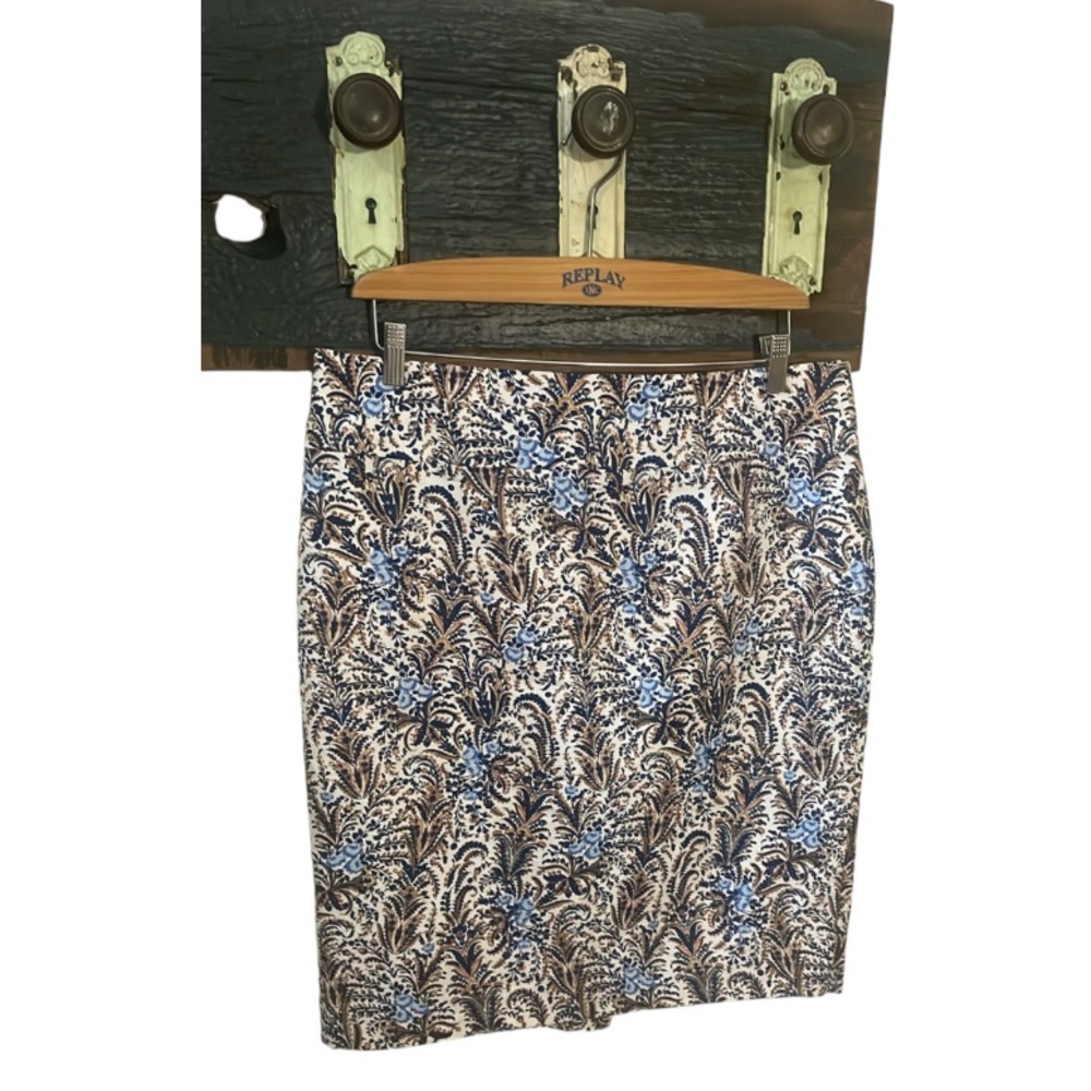 Ann Taylor Floral Paisley Pencil Skirt Size 14